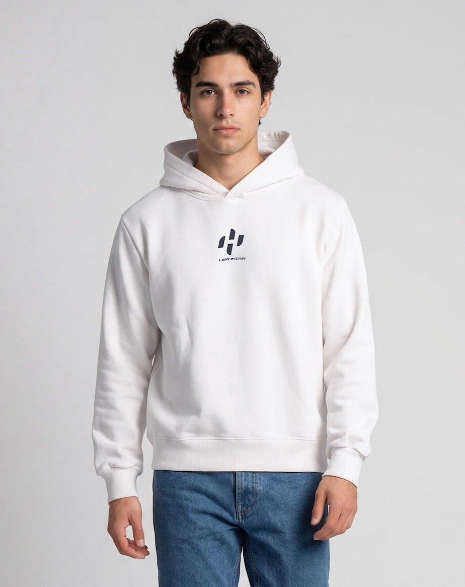 Hirostar Street Padel Sweatshirt - White — front view