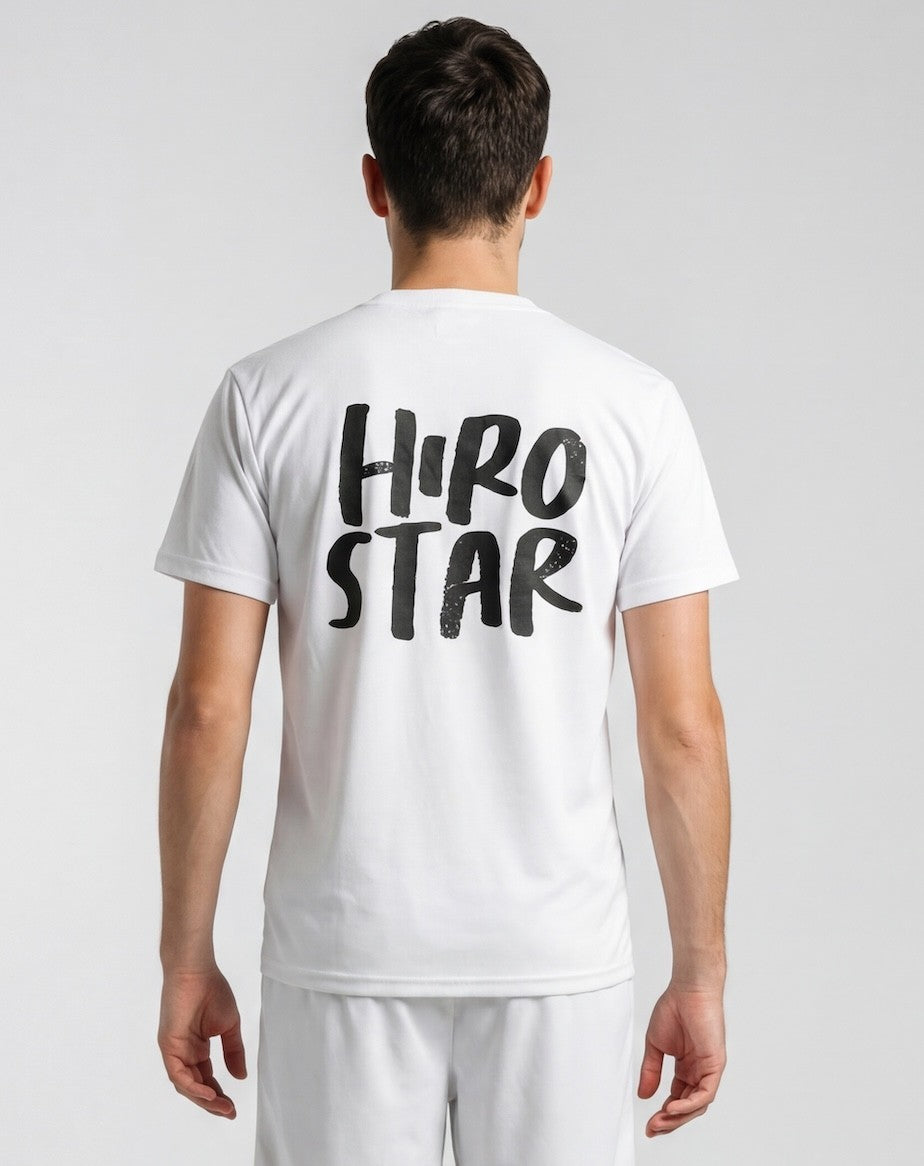 Hirostar Street Padel T-shirt - White — back view