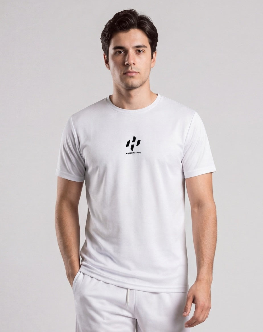 Hirostar Street Padel T-shirt - White — front view