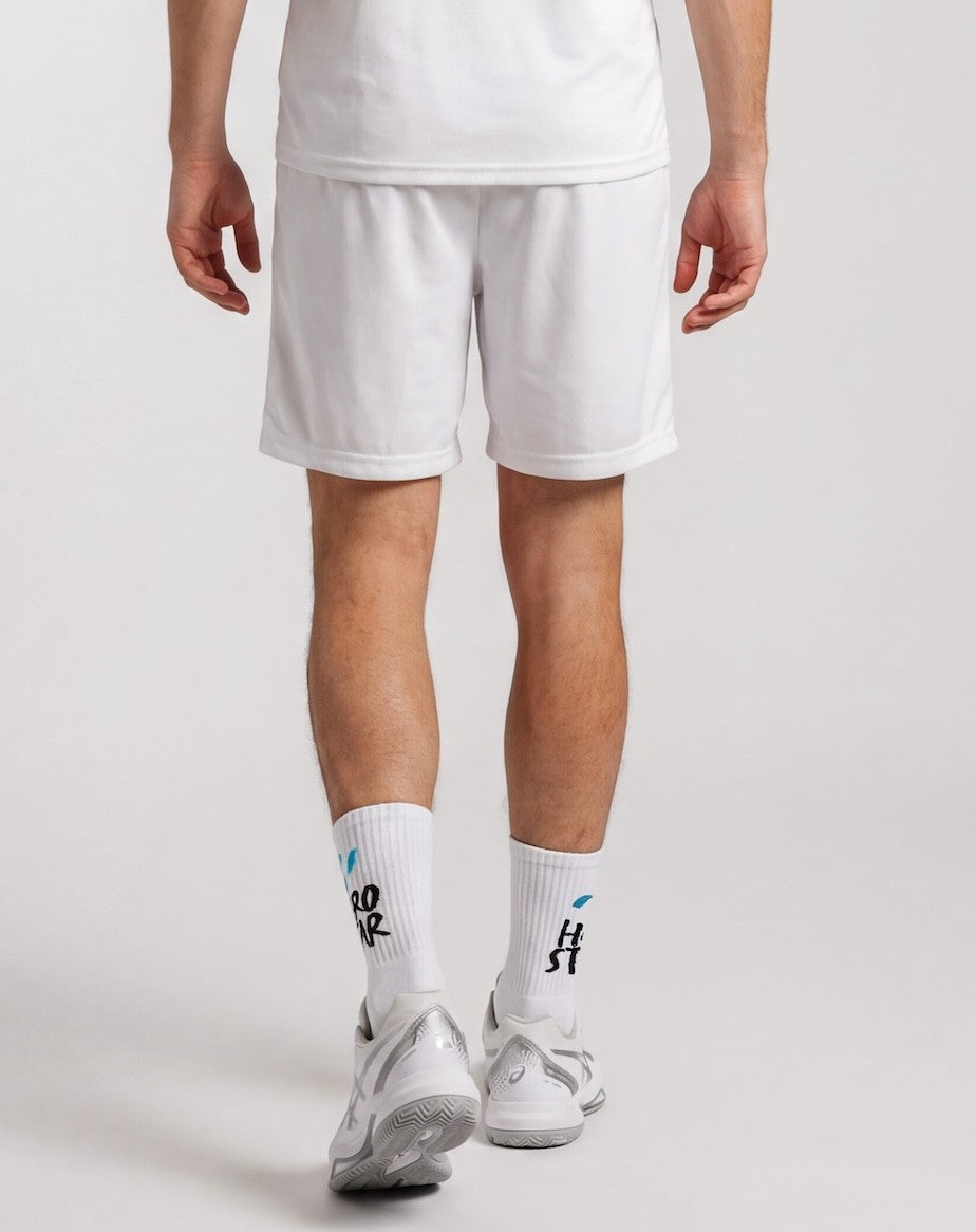 Hirostar Street Padel Shorts - White — back view