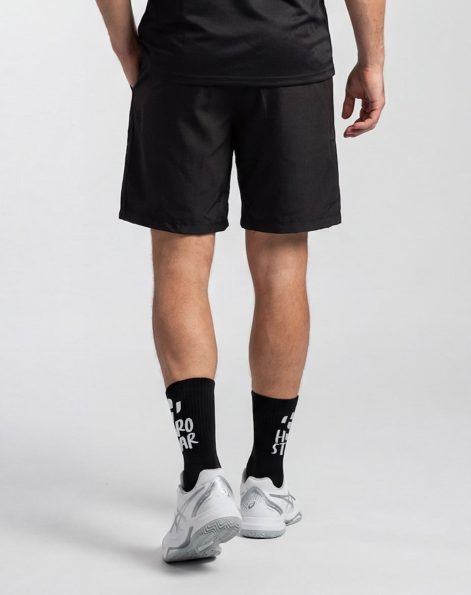 Hirostar Street Padel Shorts - Black — back view