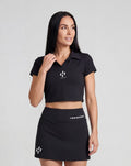 Hirostar Technical Crop Polo Black